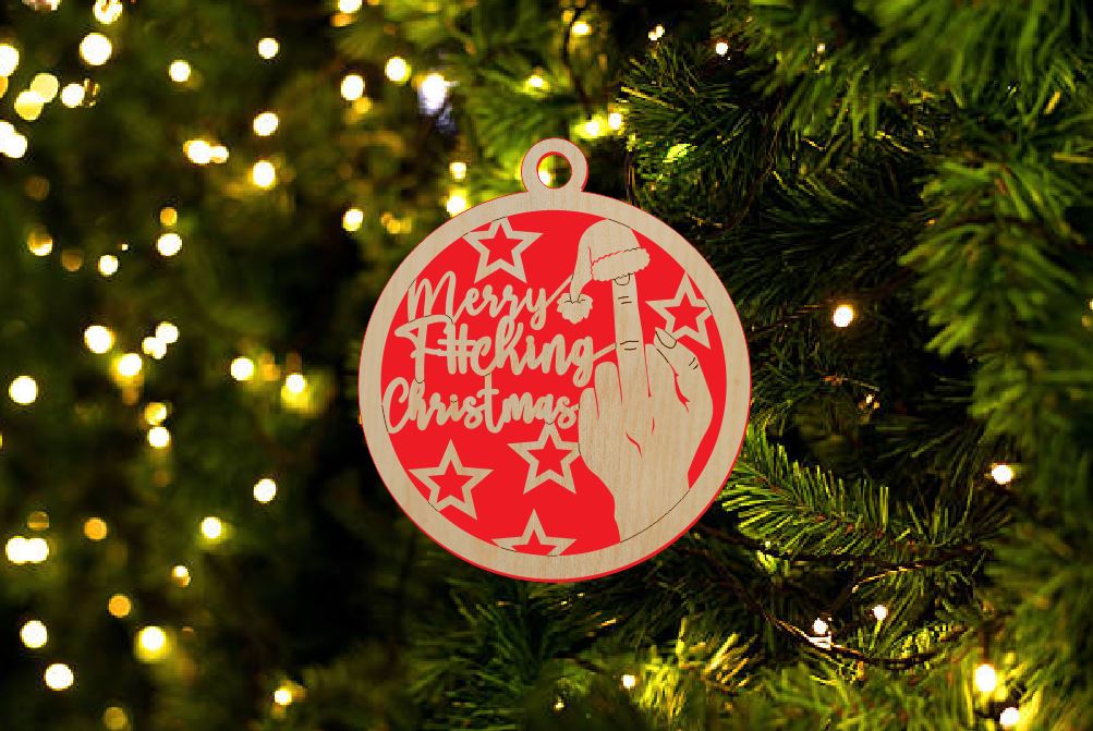 Naughty / Funny Wooden Ornaments